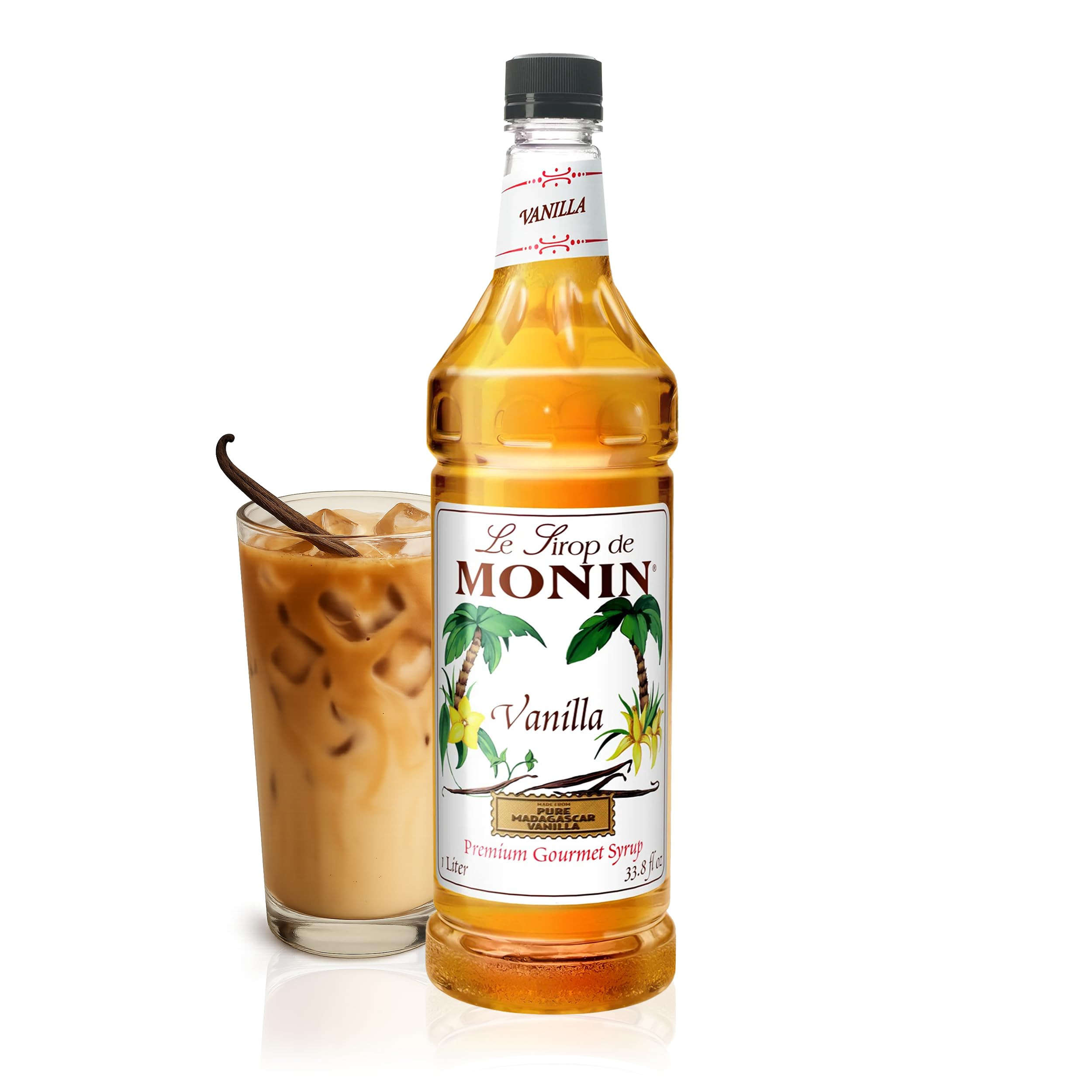 Monin - Vanilla Syrup | Pure & Rare Madagascar Vanilla, Premium Syrup for Coffee, Lattes & More |... | Amazon (US)