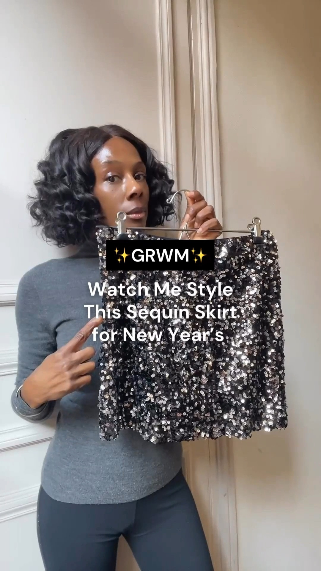 Classy and effortless New Year’s Eve outfit. This holiday outfit for women is timeless and can be worn again and again.

A sequin skirt paired with a crisp white shirt, and accessorized with black high heels and  an Italian  crystal choker. This holiday party outfit is giving maximum effect with minimal effort.

#LTKStyle #GRWM #HolidayOutfit #NewYearsEve #SequinSkirt #HolidayParty

#LTKootd #LTKSeasonal #LTKHoliday