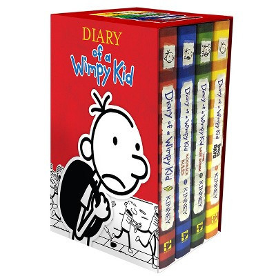 Diary of a Wimpy Kid Box of Books 1-4 Hardcover Gift Set - by  Jeff Kinney (Mixed Media Product) | Target