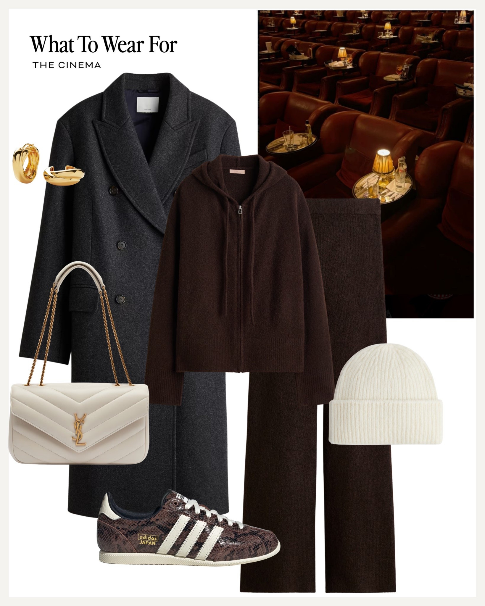 The cinema 🎦 

Cosy outfits / H&M new in / brown knitted co-ord set / grey coat / adidas trainers 

#LTKwinter #LTKuk