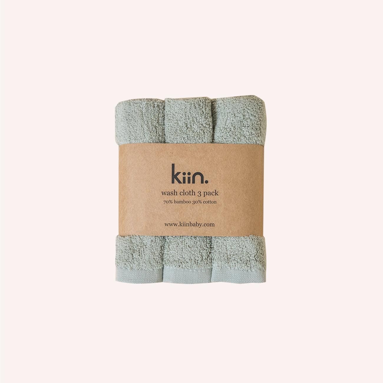 Wash Cloth 3 pack - Sage by Kiin | the memo | The Memo (Australia & New Zealand)