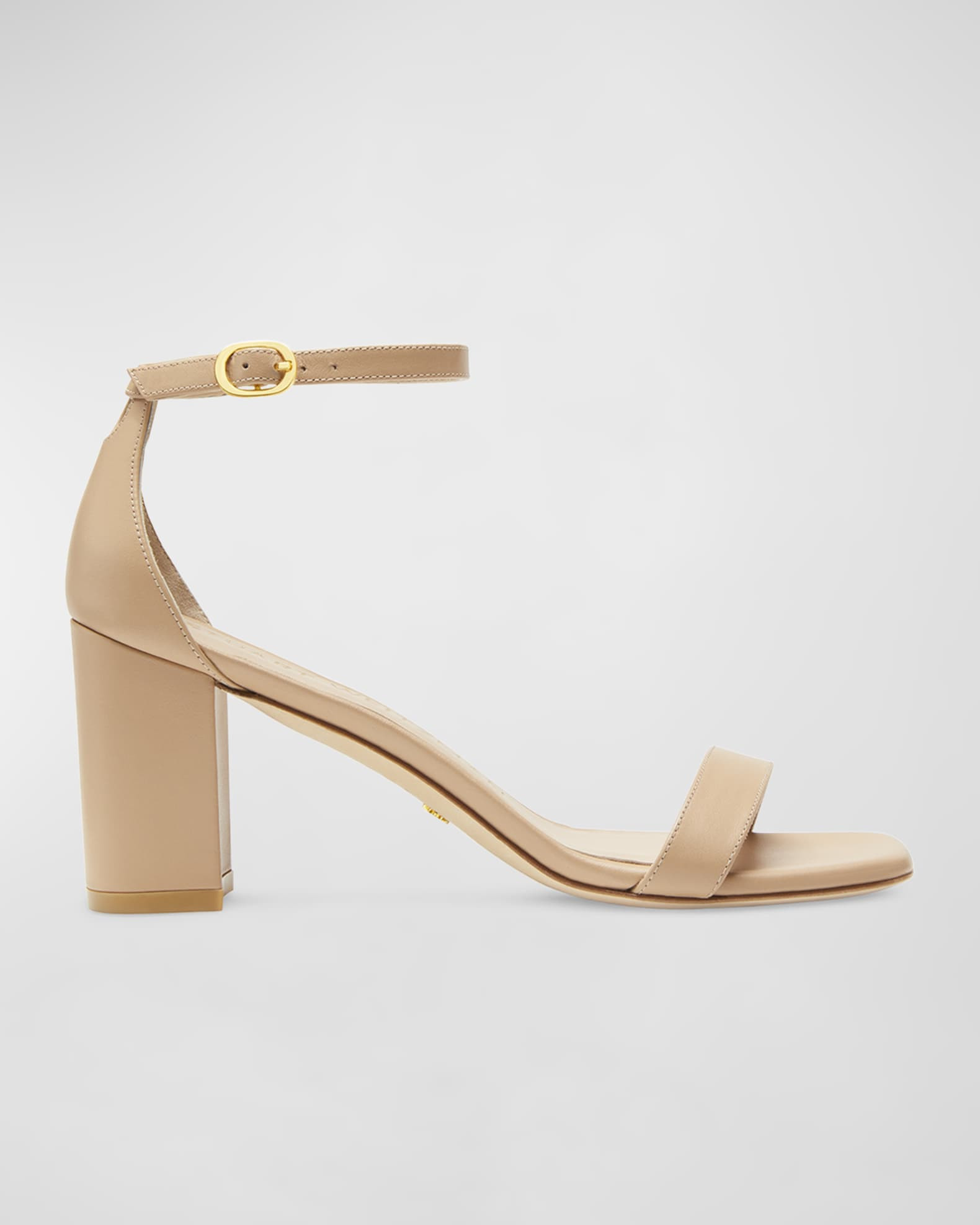 Nudistcurve Leather Ankle-Strap Sandals | Neiman Marcus