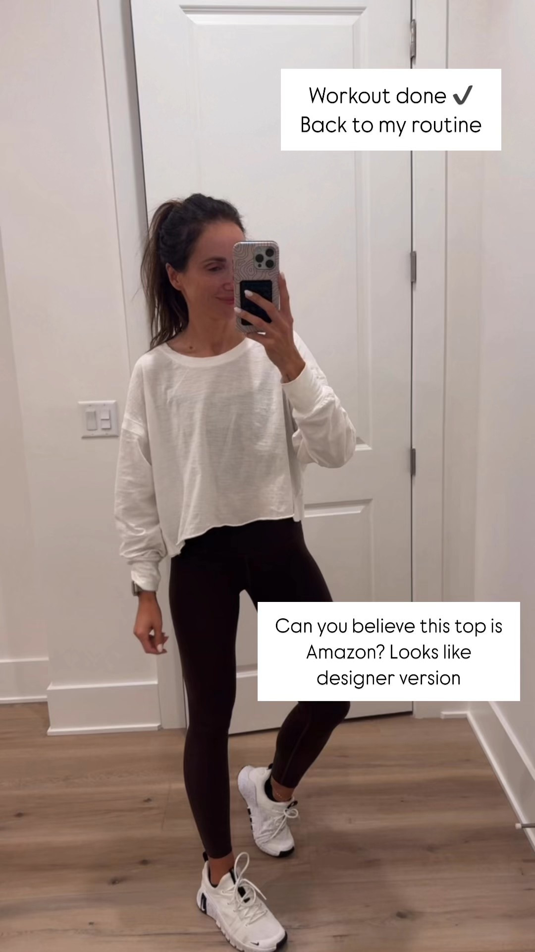 Todays workout fit - beta training leggings, they stay in place and give great compression. Top looks like FP but it’s Amazon

#LTKActive #LTKSaleAlert #LTKShoeCrush