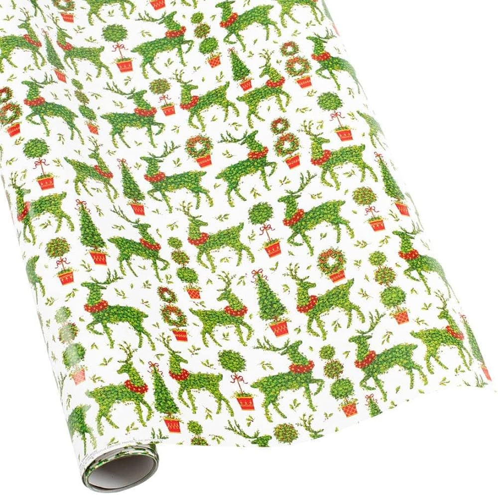 Caspari Animal Topiaries Gift Wrapping Paper - 30 in. x 8 ft. Roll | Amazon (US)