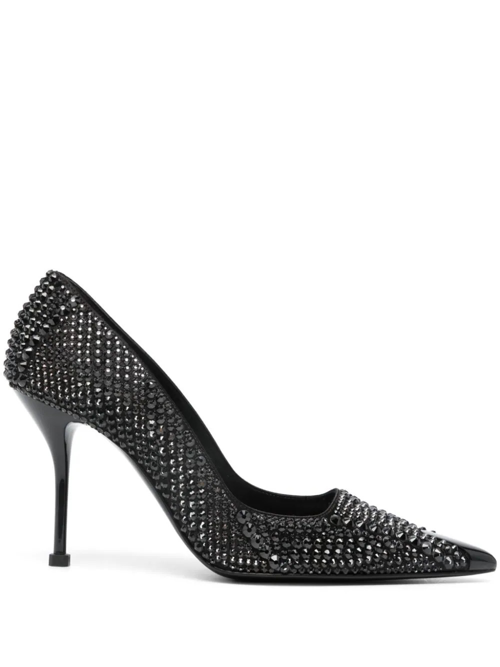 Alexander McQueen Punk 90mm crystal-embellished pumps - Black | Farfetch Global