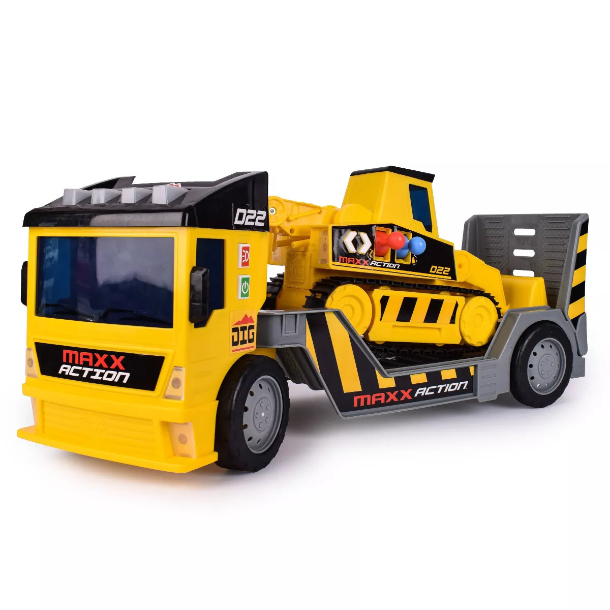 Maxx Action 2-N-1 Mega Mover – Construction Truck and Trailer | Target