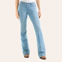Wrangler Retro Women's Mae Mia Light Wash Trouser Jeans | Cavender's