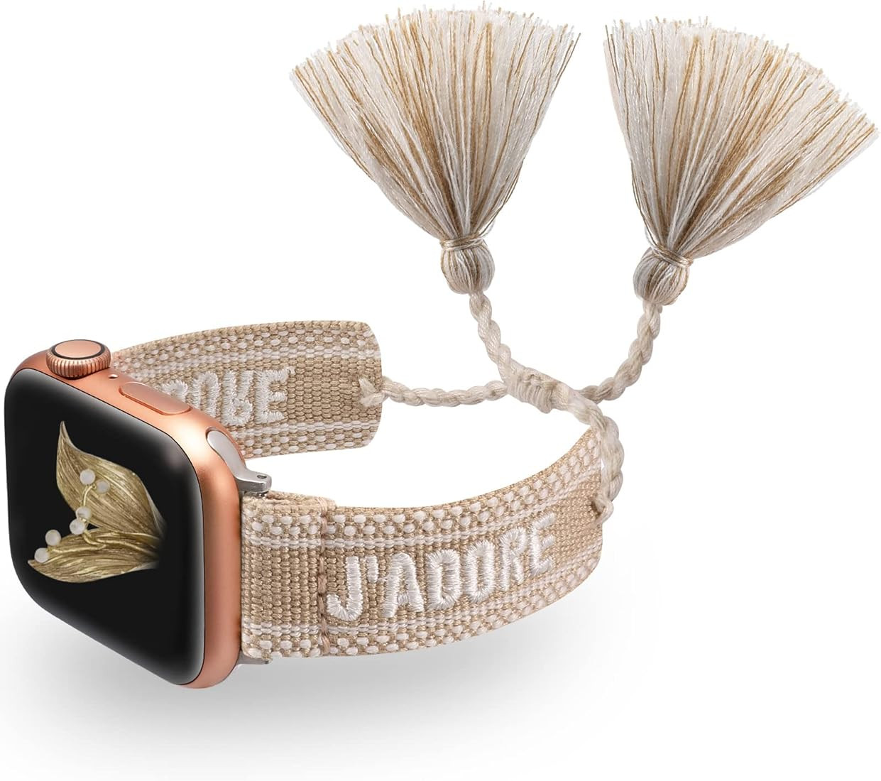 W-RARA Braided Bracelets Compatible with Apple Watch Band 38mm 40mm 41mm 42mm 44mm 45mm 49mm Wome... | Amazon (US)