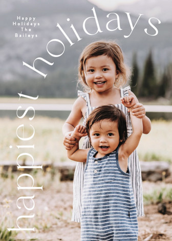 "Holiday Arch" - Customizable Grand Holiday Cards in White by Angela Thompson. | Minted