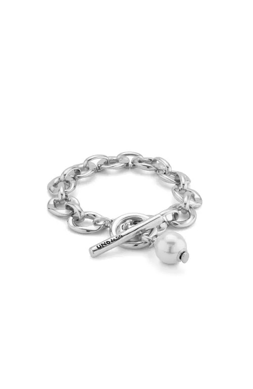 UNODE50 Luna Link Bracelet in Silver at Nordstrom, Size Large | Nordstrom