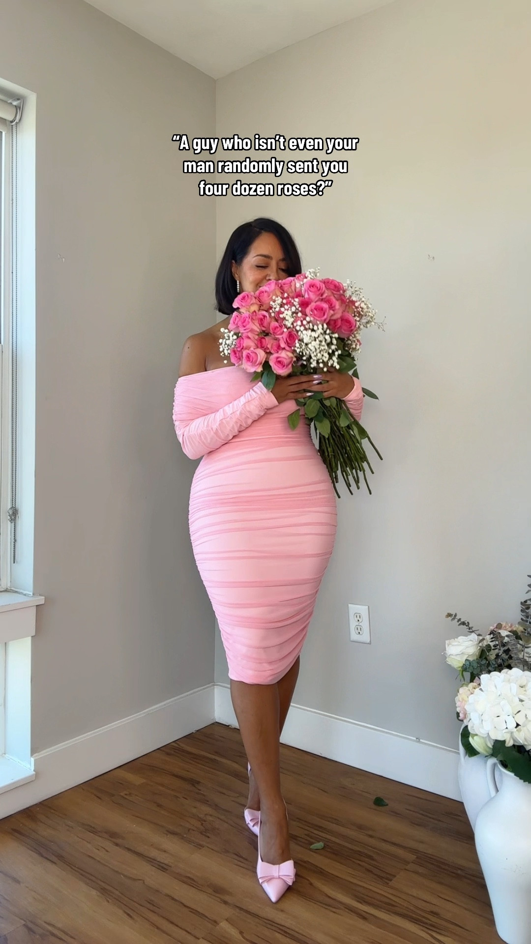 All pink outfit for spring 🎀

Sizing ⬇️

5’3 
Size 8 / Medium
Bust: 34DDD
Waist: 28”
Hips: 43”
Wearing Size Medium 

over 40, millennial, petite, petite curvy, curvy, size 8, midsize, monochrome, monochromatic outfit, pink dress, pink heels, spring outfits, date outfit, baby shower outfit 

#LTKFindsUnder50 #LTKOver40 #LTKStyleTip