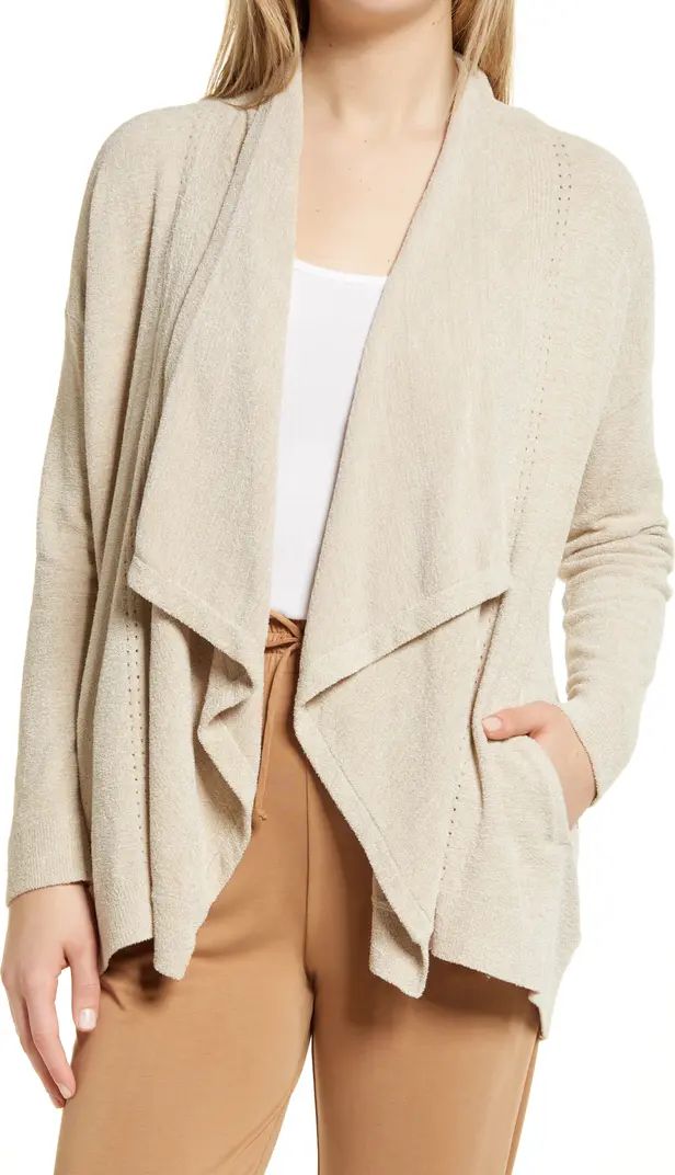 Barefoot Dreams® Shawl Collar Pointelle Cardigan | Nordstrom | Nordstrom