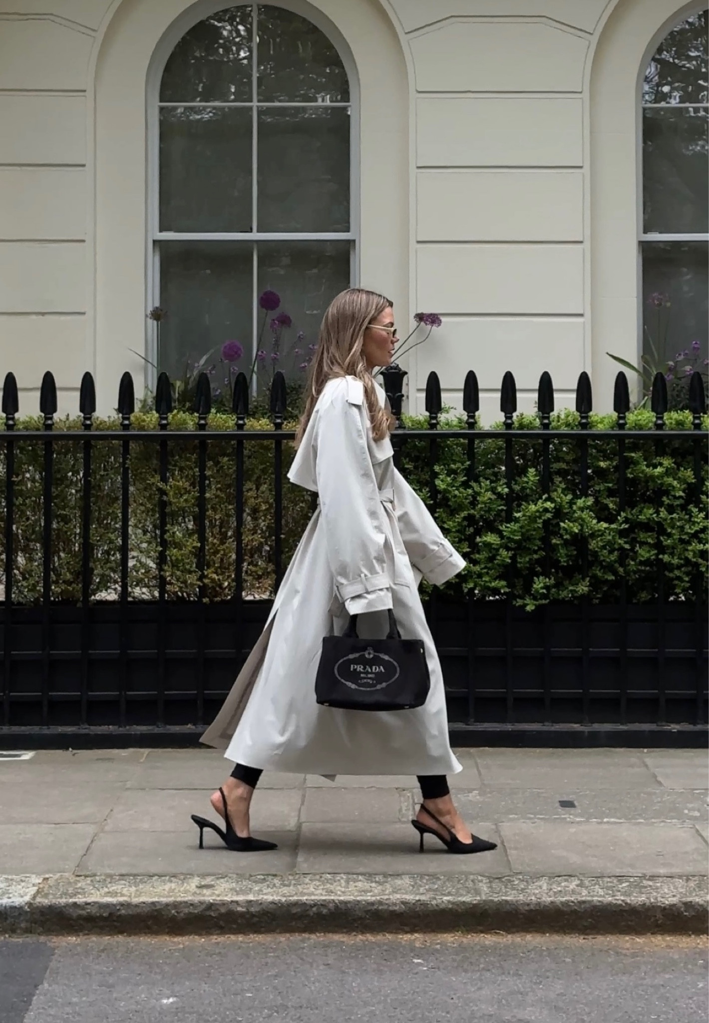 Obsessed with this outfit. So chic!! 

My favourite style of shoe is a sling back heel, I just feel it makes outfits look that little bit more classy and cool! 

Unfortunately I can’t tag the coat. It is from mama studios, I have linked lots of other trench coats 

#LTKunder50 #LTKstyletip #LTKeurope