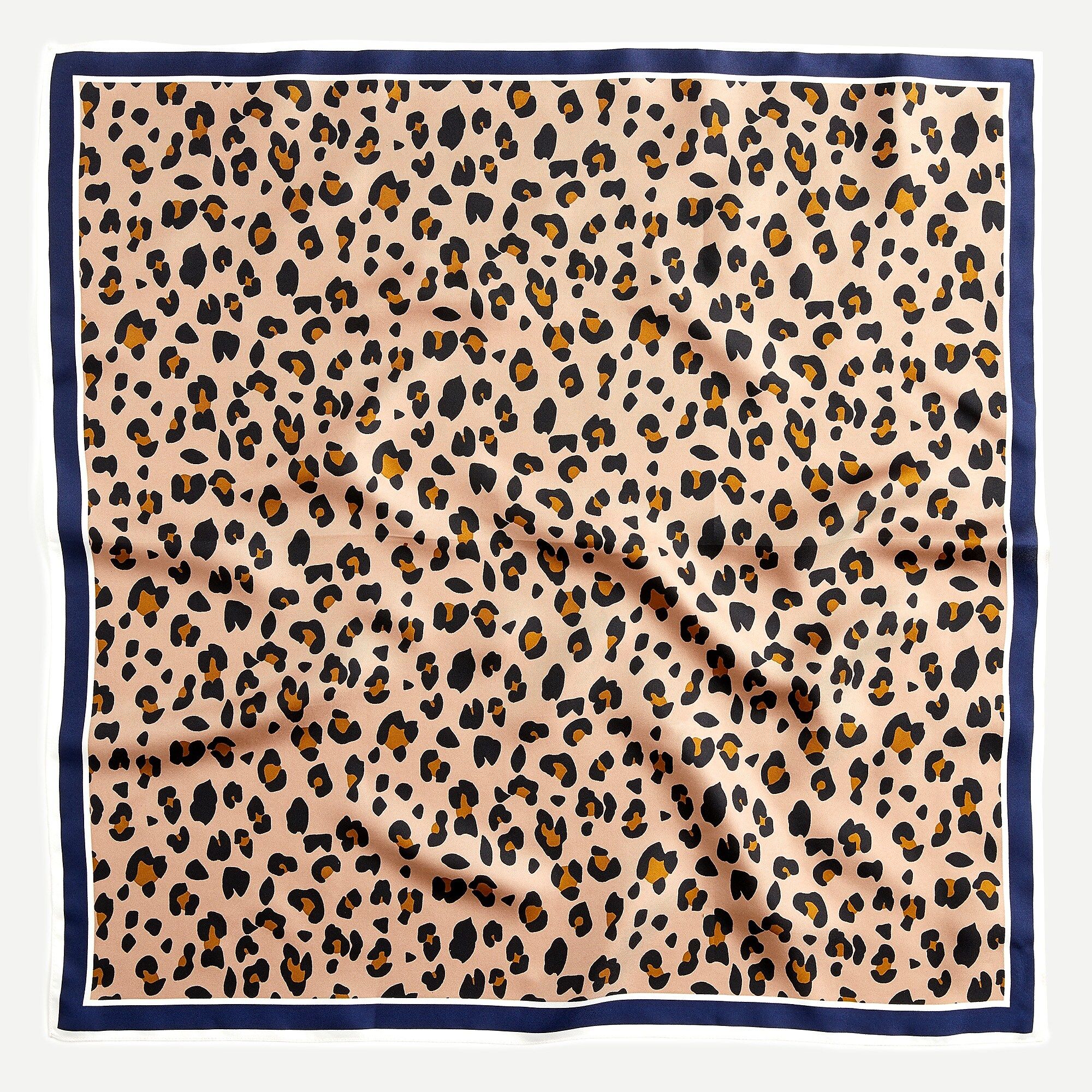 Square silk scarf in leopard | J.Crew US