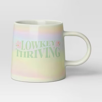 16oz Stoneware Low Key Thriving Mug - Room Essentials™: Coffee Cup, Microwave & Dishwasher Safe... | Target