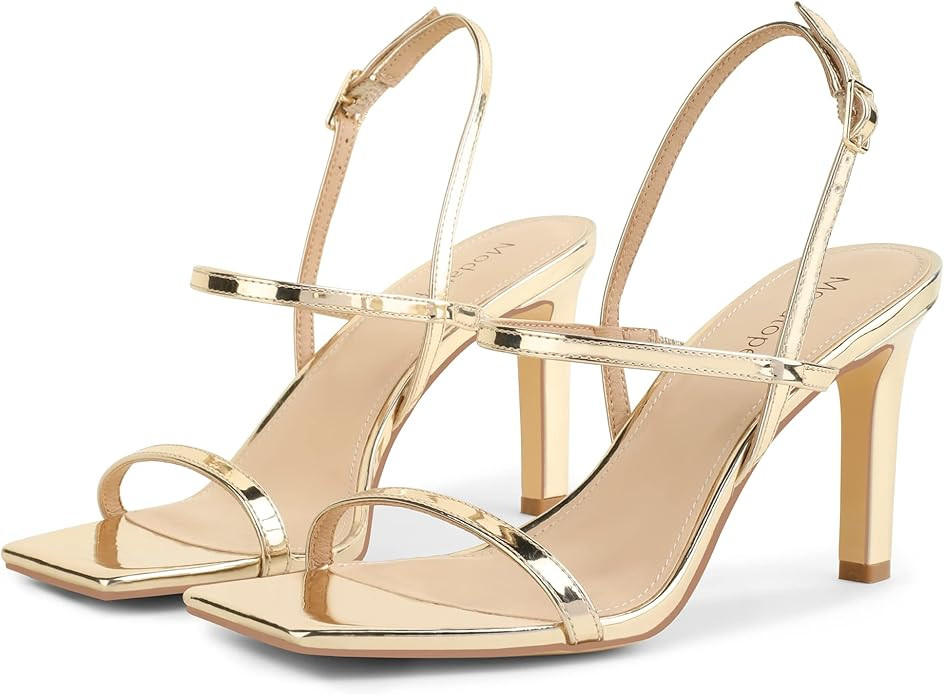 Modatope Womens Sandals Open Toe Strappy Sandals Ankle Strap High Heel Sandals for Women | Amazon (US)