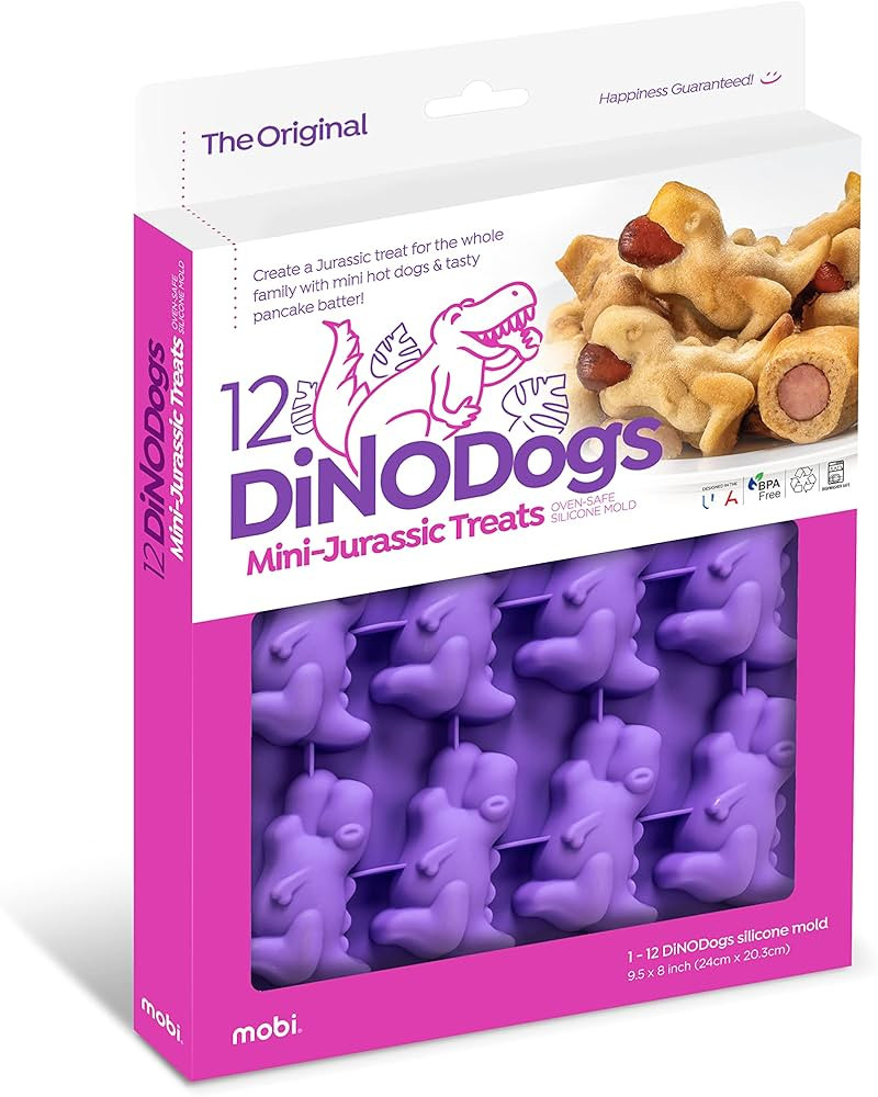 MOBI “The Original”-Dino Dogs-“Pigs in a Blanket” Snack with a Twist, Silicone | Amazon (US)