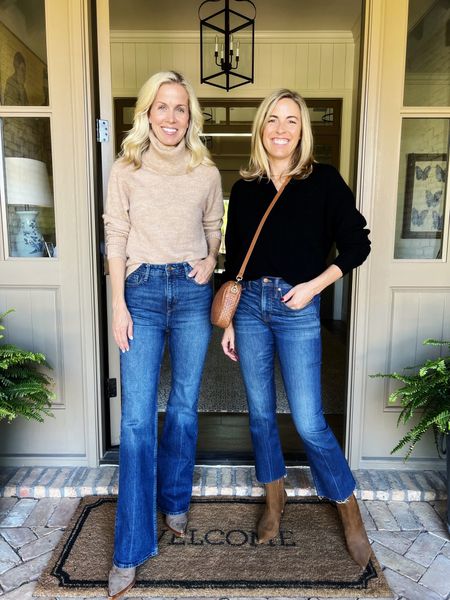 Two amazing cashmere Fall/Winter sweaters from Quince with a friendly price tag. The left is a lightweight turtleneck sweater and the left is the cashmere fisherman sweater- so cozy and looks great with everything! Both are TTS. Jeans are linked also!





Bootcut jeans
Cropped kick out jeans
Crossbody purse 

#LTKover40 #LTKHoliday #LTKstyletip