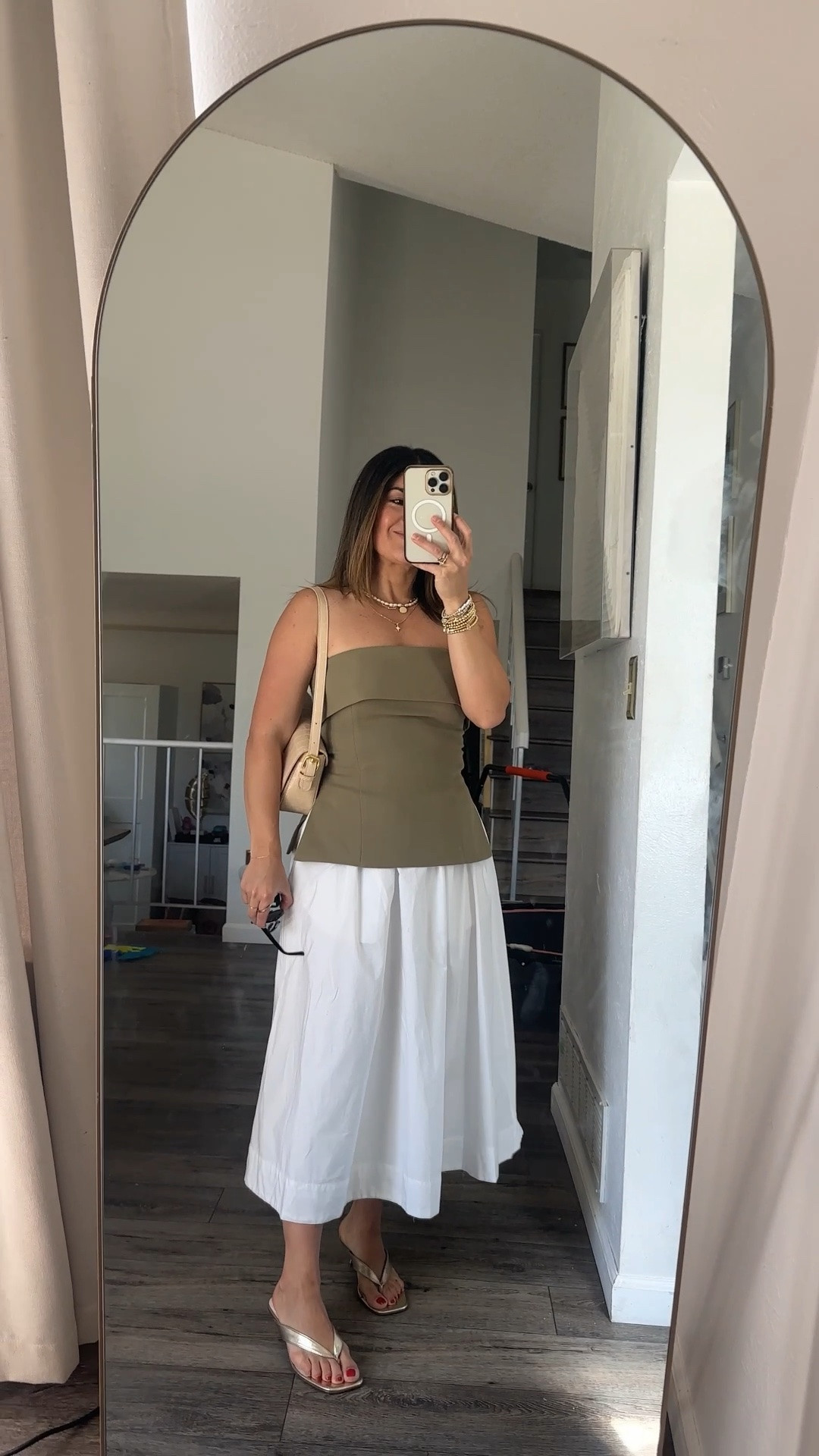 Loving this look! This @Aritzia strapless top is such a good piece! Currently available in more color! 
Top size 0
Skirt size  xs

#LTKootd #LTKSeasonal #LTKTravel