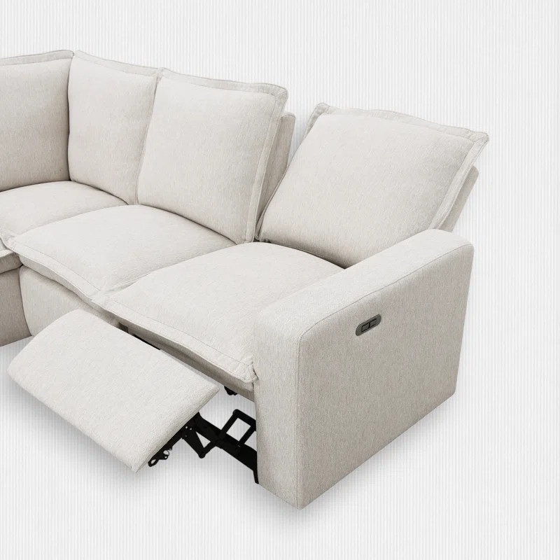 Carleigh 5 - Piece Upholstered Reclining Sectional | Wayfair North America