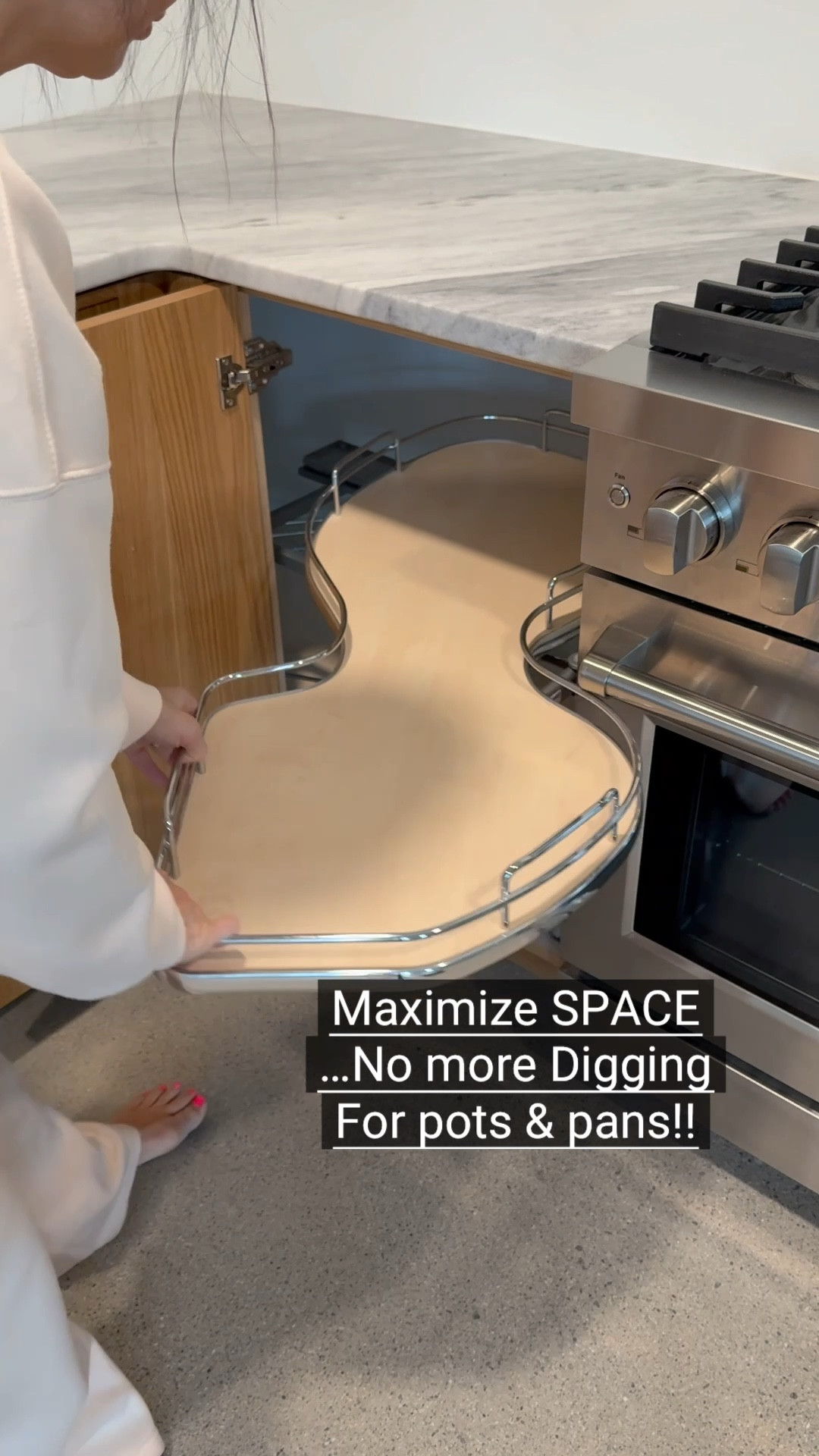 Game- CHANGER
✨ Say hello to my new favorite kitchen feature! ✨
The secret to a clutter-free kitchen? Custom cabinets that WORK for you!  This Rev-A-Shelf Cloud Pullout is a total game-changer—no more lost pots & pans in deep corner cabinets. 🙌🏼 

linked my favorite Rev-A-Shelf & kitchen storage finds here:
plus several other top kitchen storage finds.  

#LTKStyleTip #LTKHome