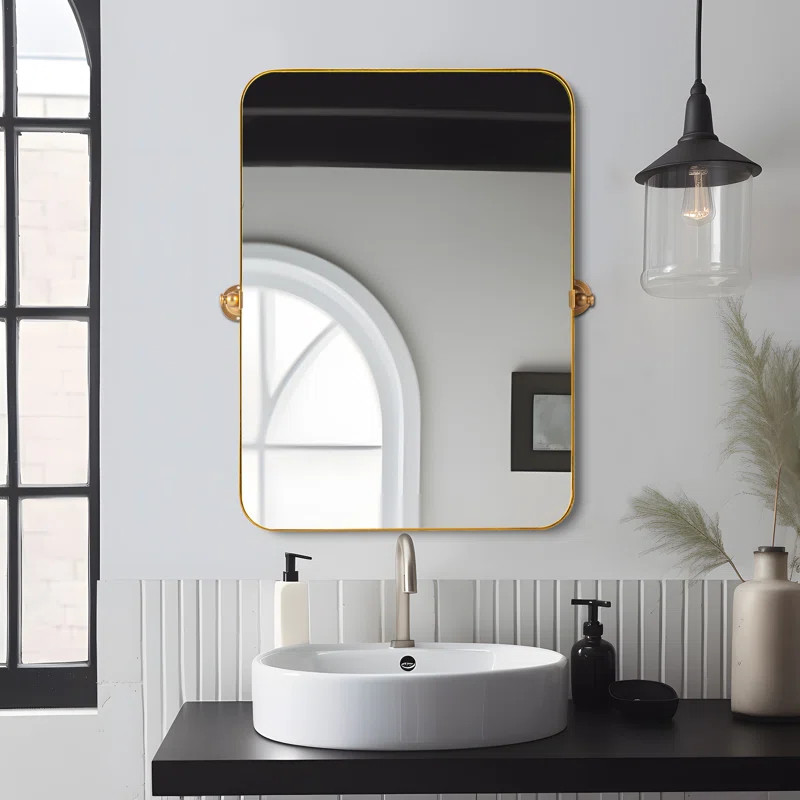 Qualls Metal Rectangle Wall Mirror | Wayfair North America