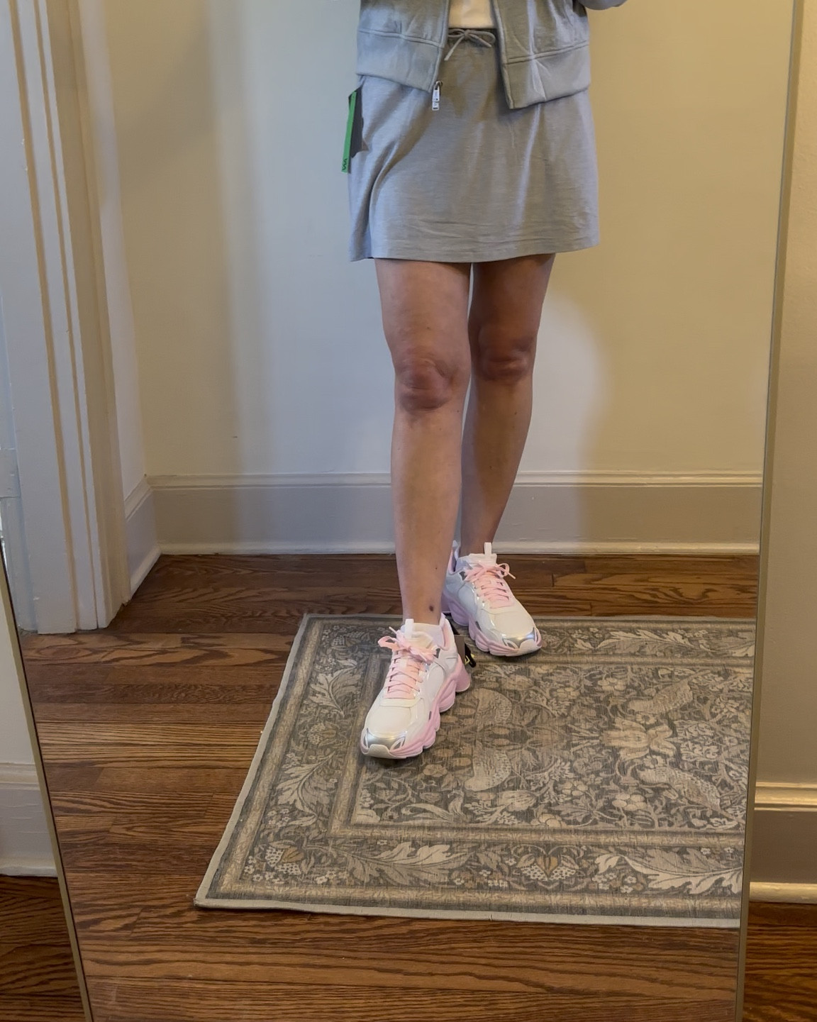 New skort set from Walmart and it is good!! Lightweight, pockets, shorts under that are a good length and a hood on the jacket. All are TTS except the sneakers and I would size up 1/2 a size  

#LTKTravel #LTKActive #LTKOver40