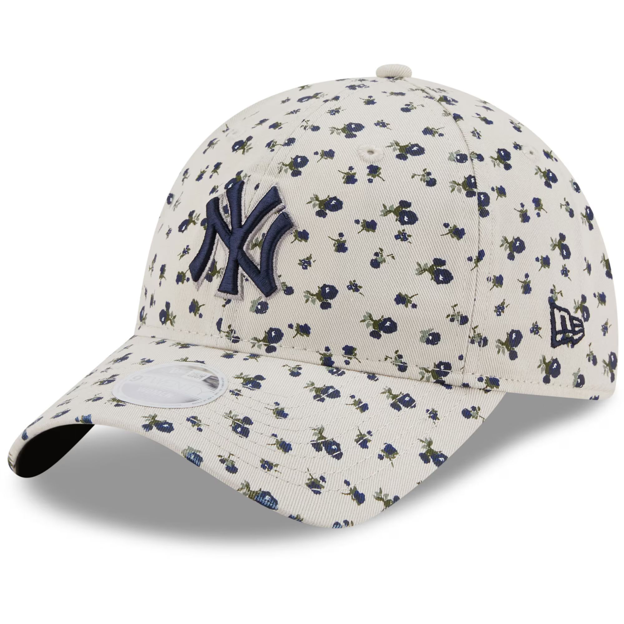 Women's New York Yankees New Era Cream Floral 9TWENTY Adjustable Hat | MLB Shop