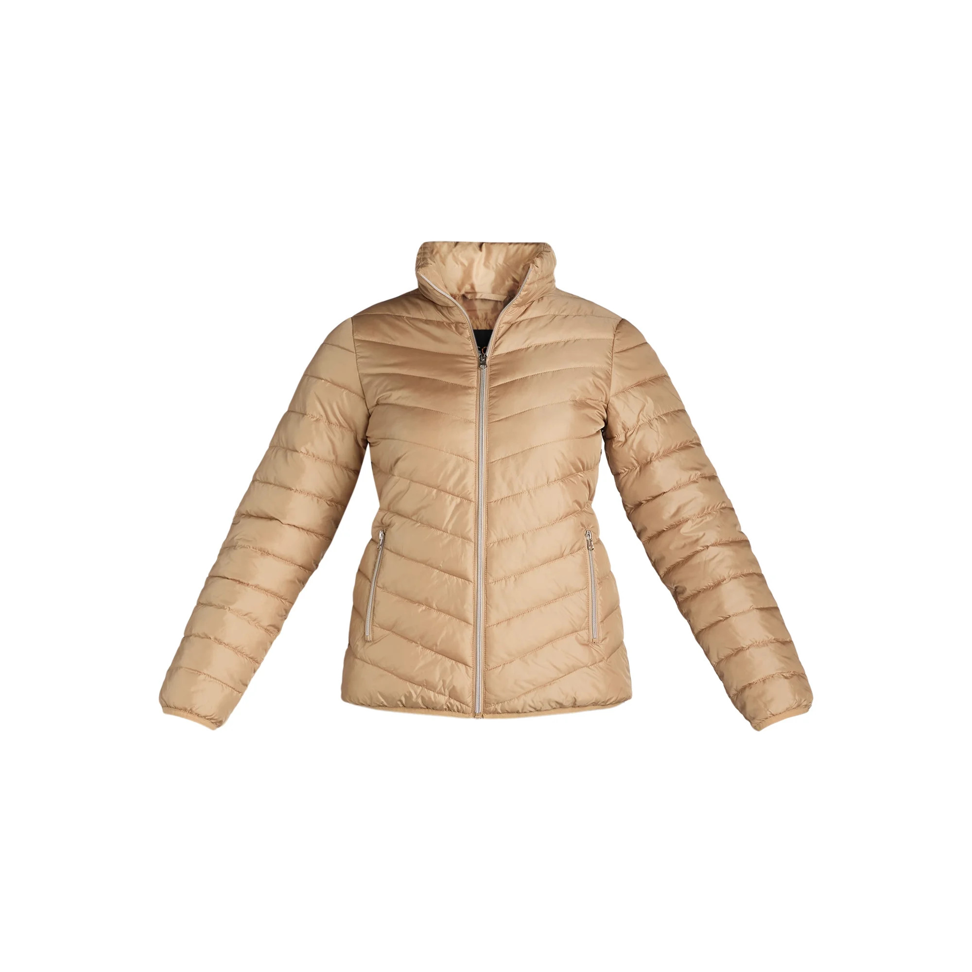 Big Chill Women's and Women’s Plus Packable Puffer Jacket, Midweight, Sizes S-3X | Walmart (US)