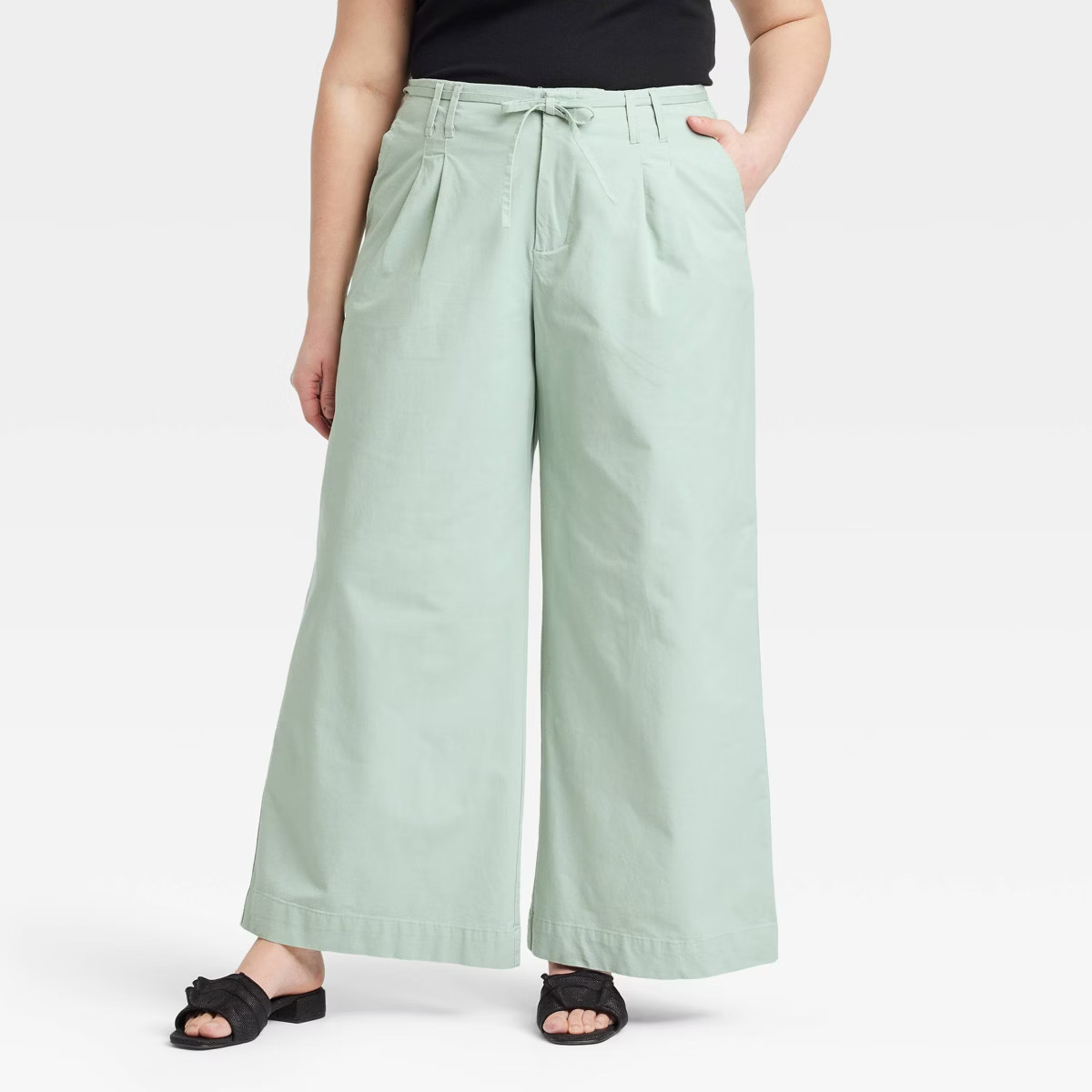 Women's High-Rise Wide Leg Chino Pants - A New Day™ | Target