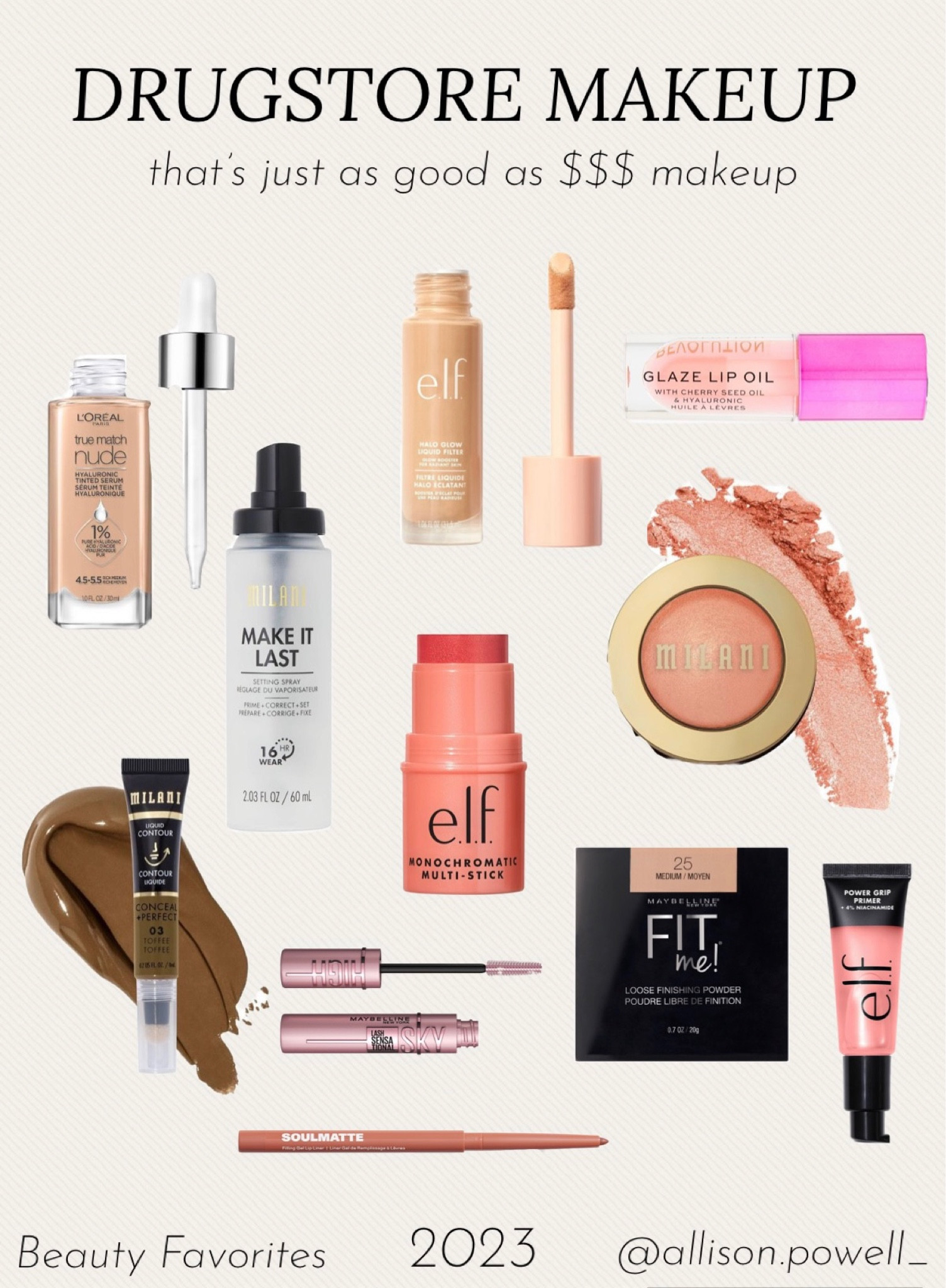 Drug store makeup worth the purchase! What I use in my routine! Stocking stuffer ideas! Gifts for her. Gift guide  

#LTKbeauty #LTKfindsunder50 #LTKGiftGuide