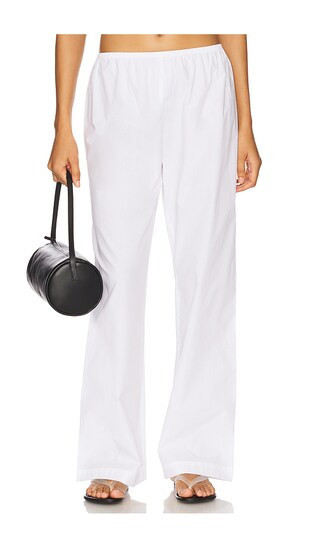 DONNI. The Pop Simple Pant in White. - size L | Revolve Clothing (Global)