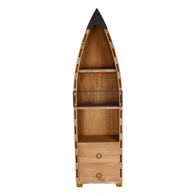Wooden Boat Decor With Shelf Drawer Hanging Wall Décor | Wayfair North America