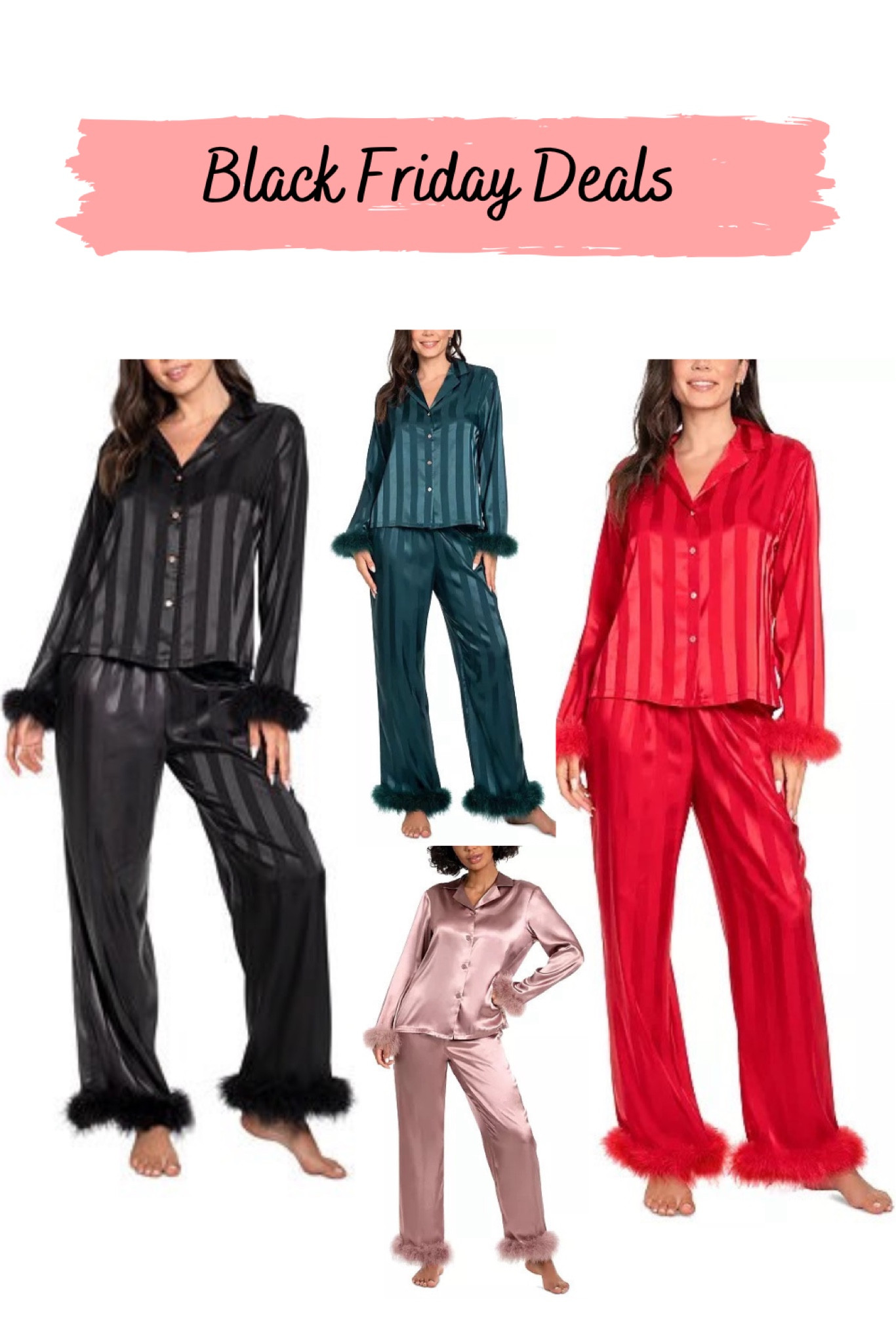 Black Friday Deals Satin Feather-Trim Pajamas Set

#LTKCyberWeek #LTKStyleTip #LTKHoliday