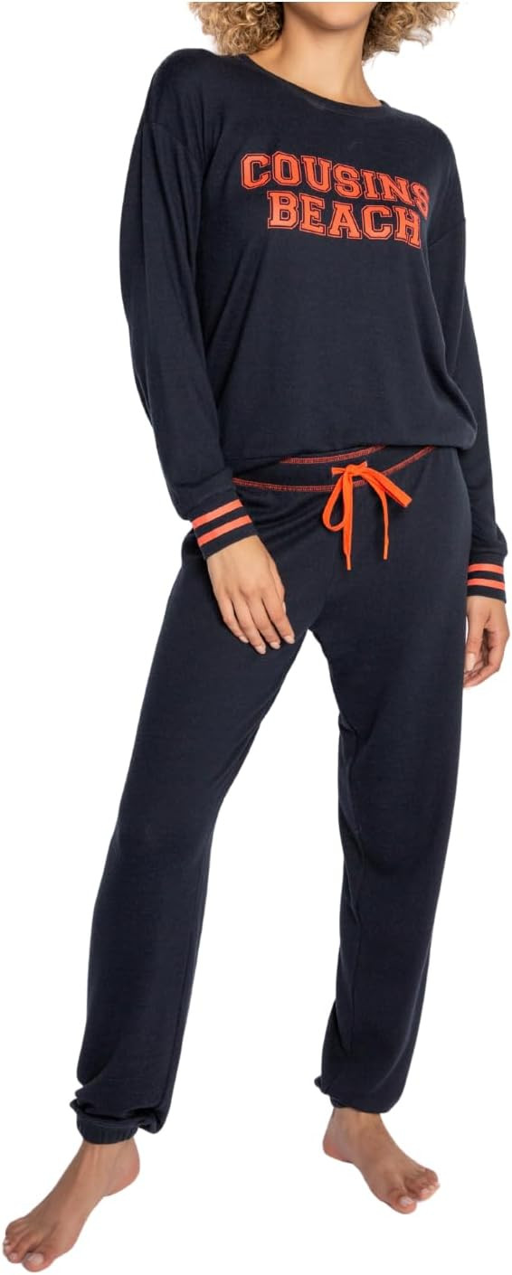 The Summer I Turned Pretty Women's P.j. Salvage Embroidery Print Top & Bottom Pant Matching Sweat... | Amazon (US)