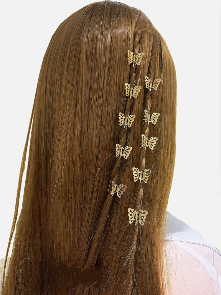 10pcs Butterfly Design Hair Claw | SHEIN