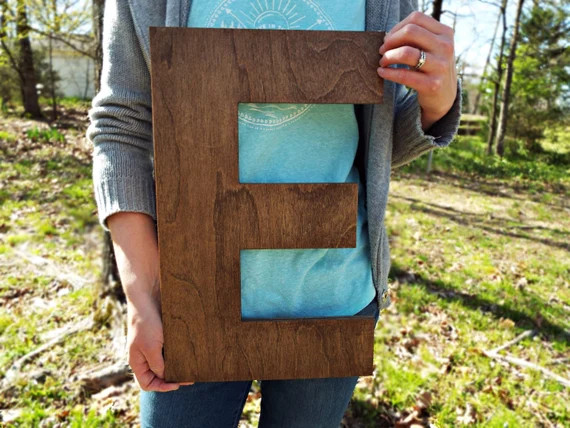 Stained Wood Letters Large Nursery Letters Large Wedding | Etsy | Etsy (US)