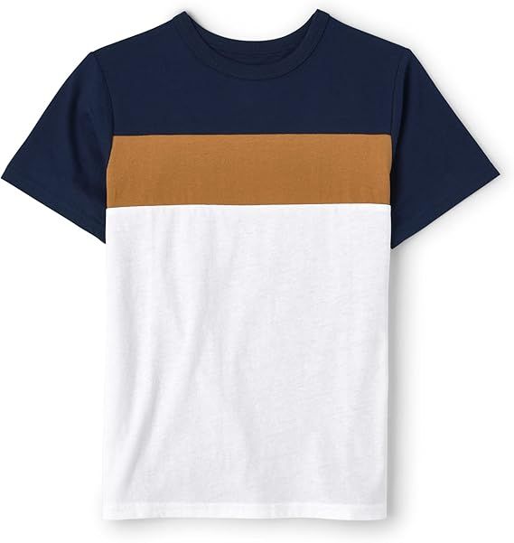 The Children's Place Boys' Short Sleeve Colorblock T-Shirt | Amazon (US)