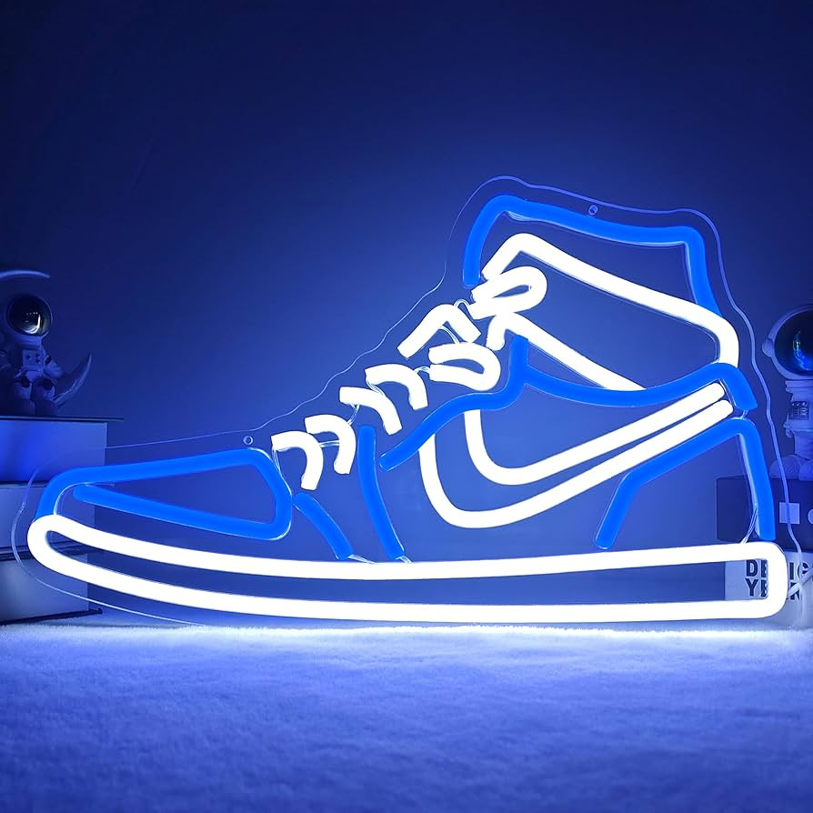 Sneaker Neon Sign Sports Shoe Neon Signs for Wall Dimmable LED Boys Neon Lights for Bedroom Man C... | Amazon (US)