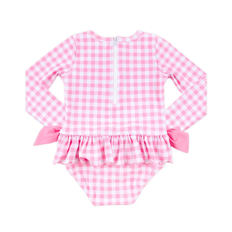Capri Pink Rash Guard Swimsuit | Classic Whimsy
