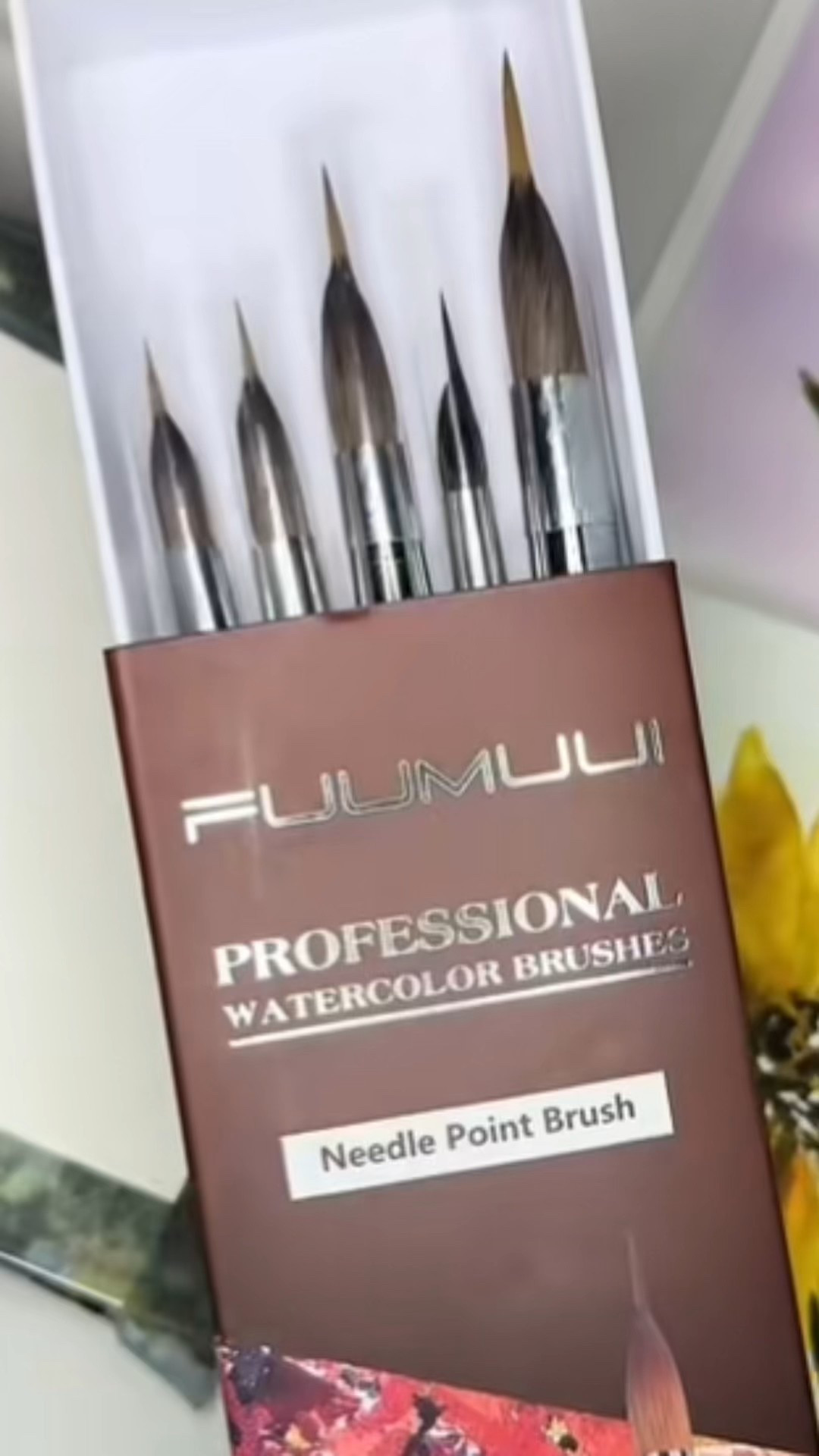 @Fuumuui_official Needle Point brush is like the liner that will not stop. The bulb holds so much water in the natural fibers and the synthetic tip gives you the ability to have fine detail or full coverage. I used a size 12 from the set of 6 here  #watercolor #tiktikshopblackfriday #bestwatercolorbrushes #needletip #watercolorbrushes 

#LTKHome #LTKGiftGuide #LTKSeasonal
