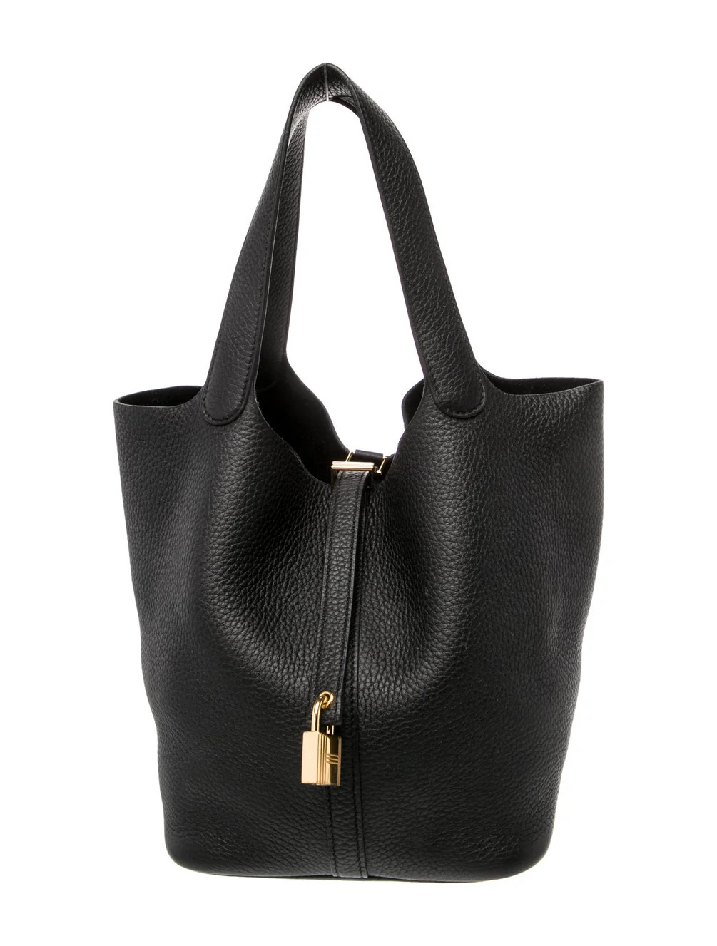 Hermès 2025 Clemence Picotin Lock 22 - Black Bucket Bags, Handbags - HER797153 | The RealReal | The RealReal