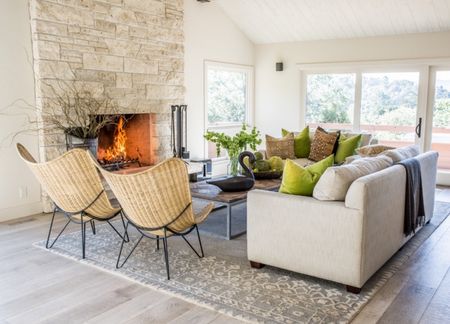 Get the Look Cindy Hattersley designed family room .Sofa, rug, butterfly chairs, custom pillows, coffee table
#familyroomdesign #livingroomdesign


#LTKHome #LTKStyleTip