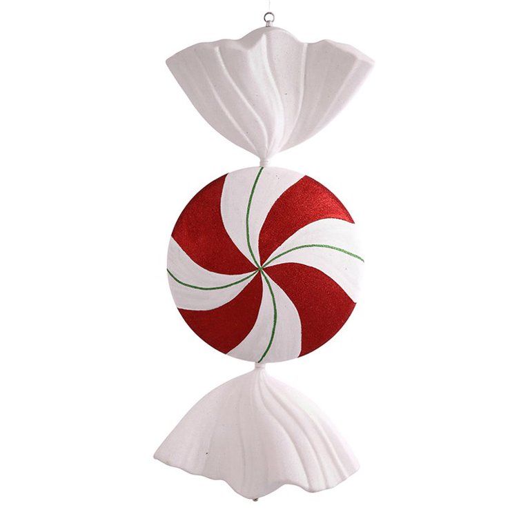 37" Red-Wht-Grn Peppermint Swirl Candy | Walmart (US)