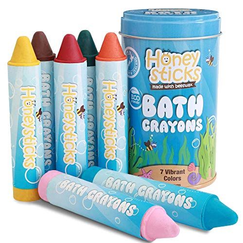 Honeysticks Bath Crayons for Toddlers & Kids - Handmade from Natural Beeswax for Non Toxic Bathtub F | Amazon (US)