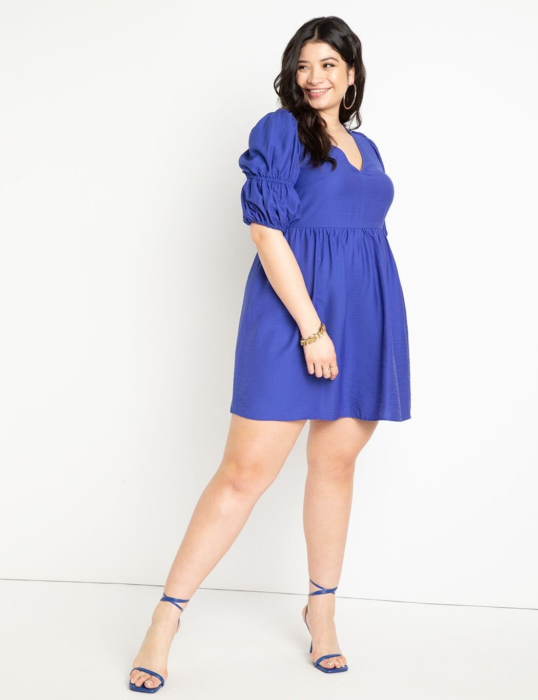Tie Back Mini Dress | Women's Plus Size Dresses | ELOQUII | Eloquii