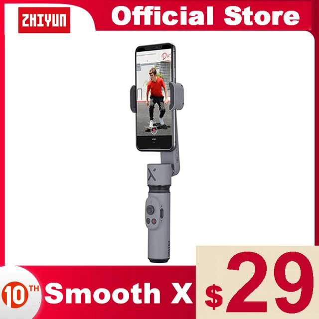 ZHIYUN SMOOTH X oficial suave  selfie vara cardan palo telefone para smartphones xiaomi redmi hua... | Ali Express BR