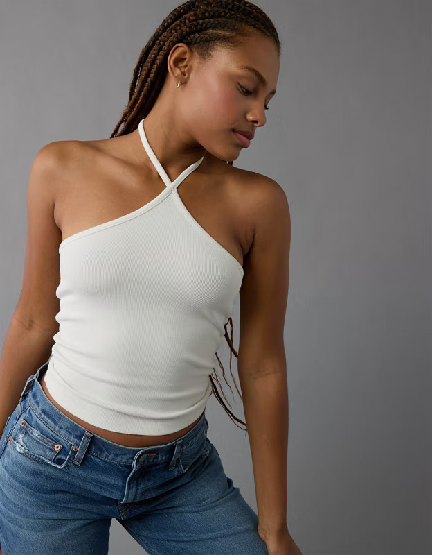 AE Y-Neck Halter Top | American Eagle Outfitters (US & CA)