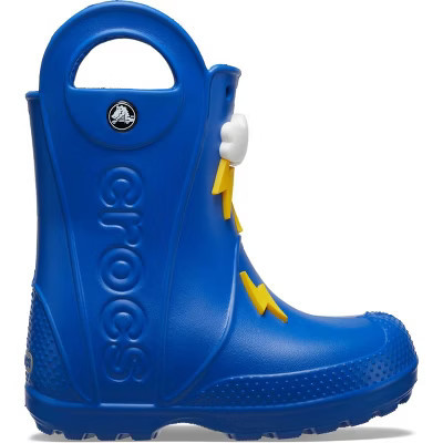 Crocs Toddler Handle It Lightning Bolt Rain Boots, Blue Bolt, C10 | Target