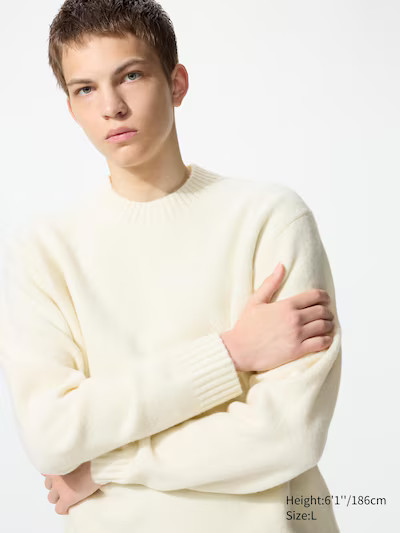 Soufflé Yarn Strickpullover (Rundhals) | UNIQLO (DE)